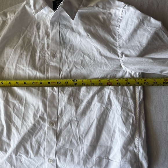 H&M White Dress Shirt Timeless Cotton-Blend sku027 - Picture 5 of 8